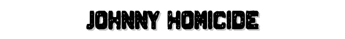 Johnny Homicide font
